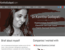 Tablet Screenshot of kavithagudapati.com